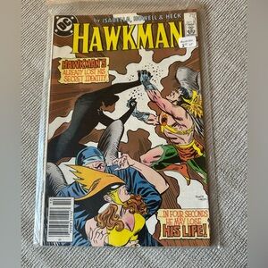 DC Hawkman Comic with Yellow, Brown, Green and Black Artwork